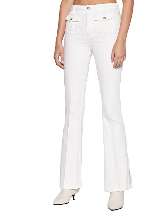 GUESS Pantalone Donna 5 Tasche Art W2ra10 D4if0 Colore Bianco Misura A Scelta PURE WHITE