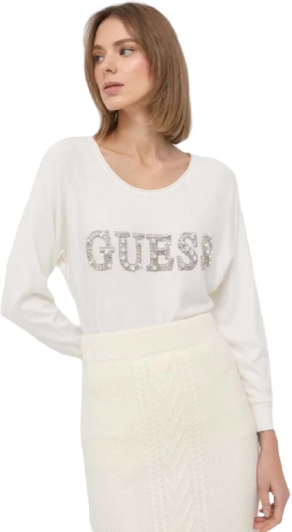 Guess Maglione Donna Girocollo Art. W3rr47 Z2nq2 P-E 23 Colore Foto Misura A Scelta CREAM