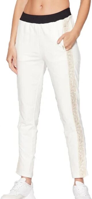 LIU JO Pantaloni Di Tuta Donna Art Ta2005 F0090 Colore Foto Misura A Scelta WHITE ALYSSUM/NERO