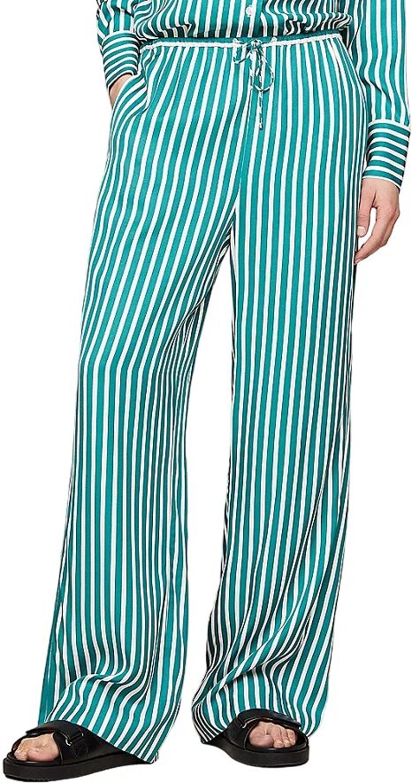 Tommy Hilfiger Pantalone Donna Art Ww0ww41589 HUNTER / OPTIC WHITE