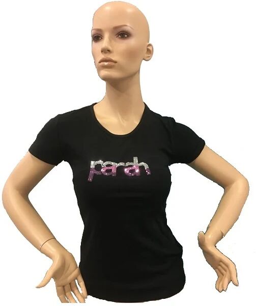 PARAH T-Shirt Donna Art 3980 9999 0148 Colore Nero Misura A Scelta NERO