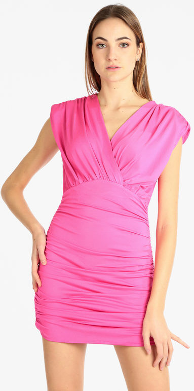 Solada Abito donna drappeggiato Vestiti donna Fucsia taglia M/L