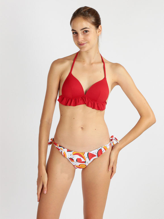 Brilliant Bikini donna a triangolo con stampe Bikini donna Rosso taglia 42