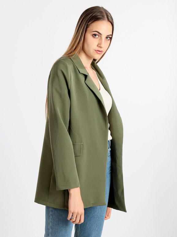 Italian Style Blazer donna aperto Blazer donna Verde taglia Unica