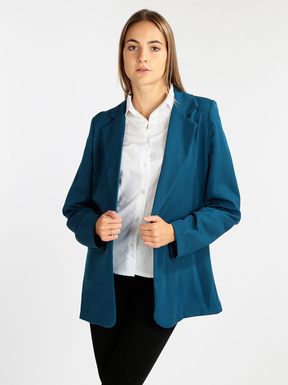 Vanita Blazer donna con maniche arricciate Blazer donna Verde taglia Unica