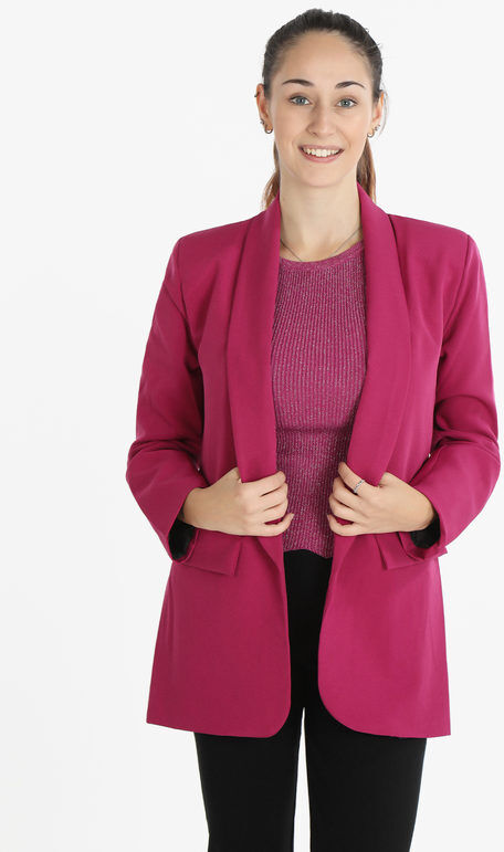 Solada Blazer donna lungo Blazer donna Fucsia taglia Unica