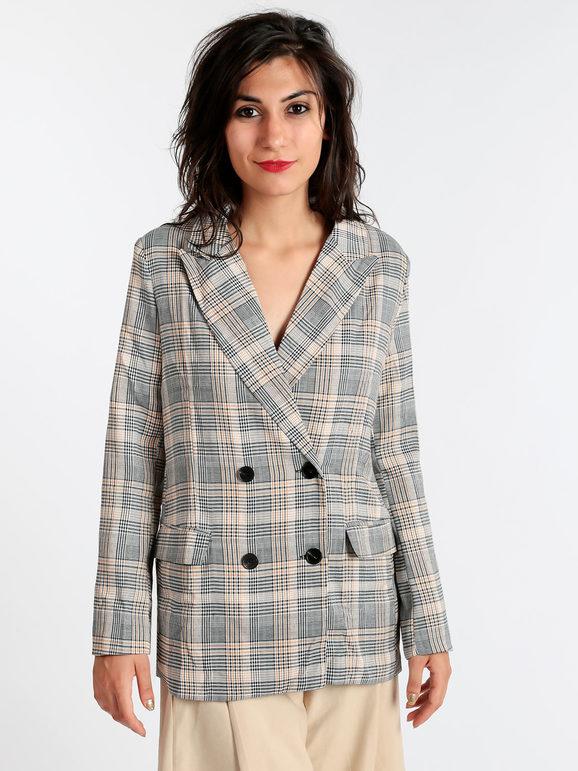 Sweet Blazer doppiopetto principe di galles Blazer donna Marrone taglia L