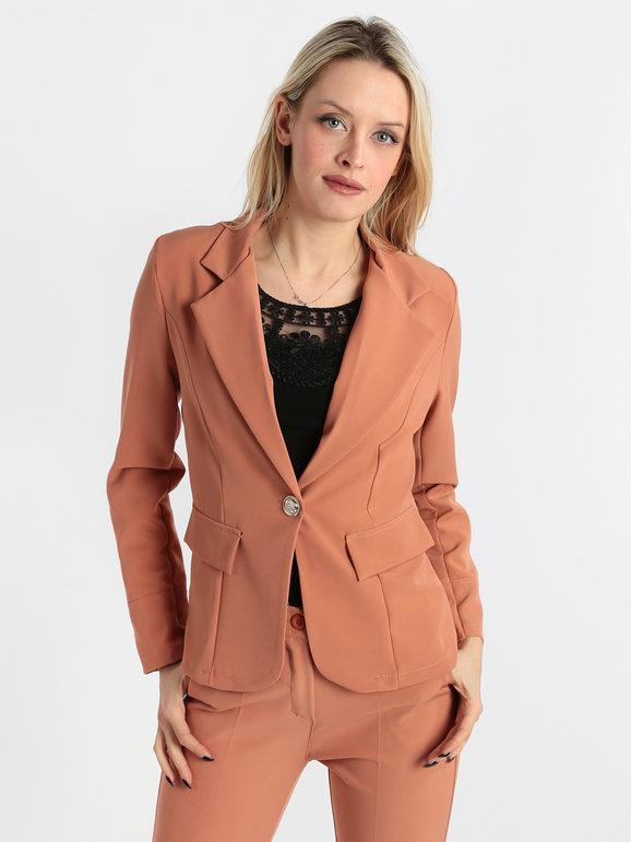 Solada Blazer elegante con bottone Blazer donna Rosa taglia L