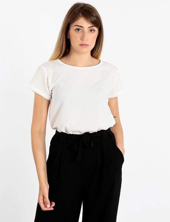 The People Rep Blusa donna a manica corta Bluse donna Bianco taglia XL