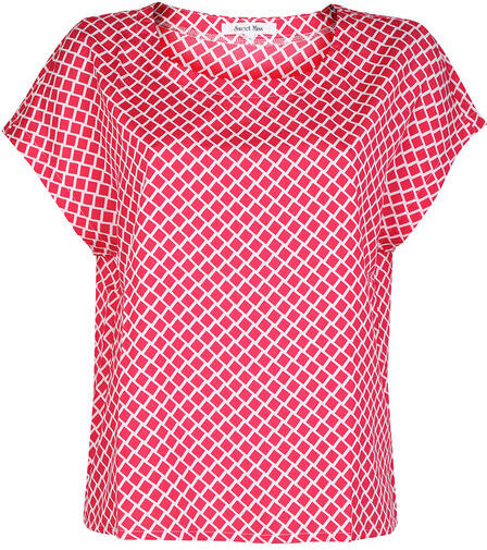 Sweet Blusa donna con stampa geometrica Bluse donna Fucsia taglia L