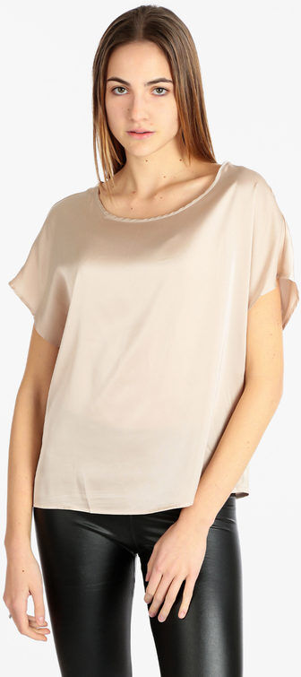 Sweet Blusa donna effetto raso Bluse donna Beige taglia XL