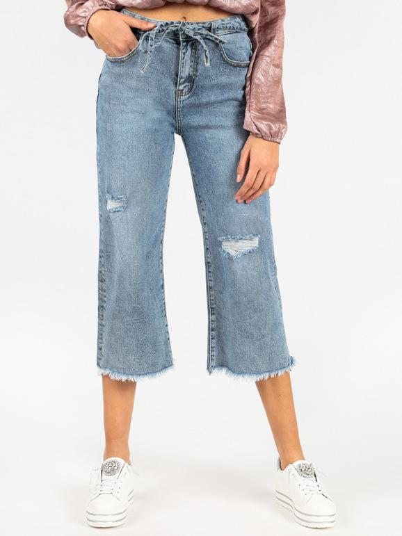 Farfallina Boyfriend jeans sfrangiati sotto Jeans Boyfriend donna Jeans taglia XS