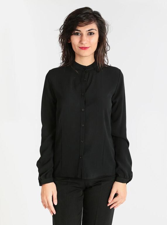 Coveri Camicia collo coreano donna Camicie Classiche donna Nero taglia M