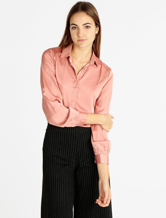 Sweet Camicia da donna con colletto Camicie donna Rosa taglia L