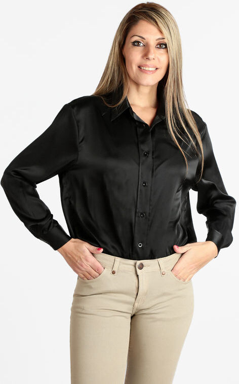 Sweet Camicia donna in raso Camicie donna Nero taglia S/M