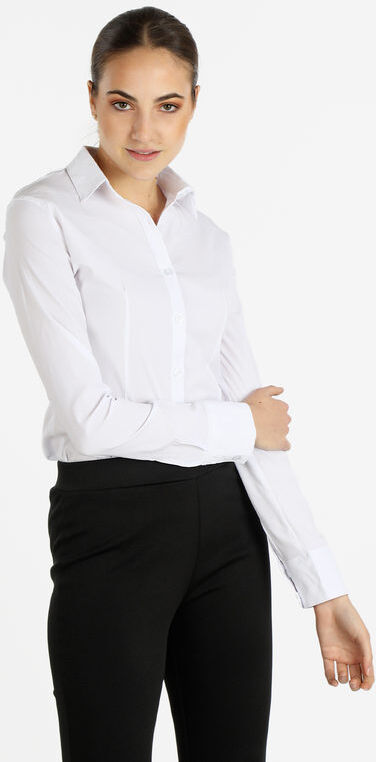 Solada Camicia donna slim fit a maniche lunghe Camicie Classiche donna Bianco taglia S