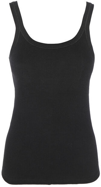 Sublyme Canotta donna girocollo a costine Tops donna Nero taglia L