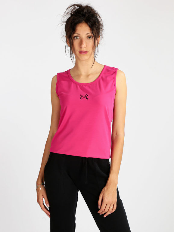 Millennium Canotta sportiva da donna in cotone Tops donna Fucsia taglia S