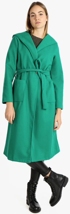 Solada Cappotto classico donna con cappuccio Cappotto Classico donna Verde taglia Unica