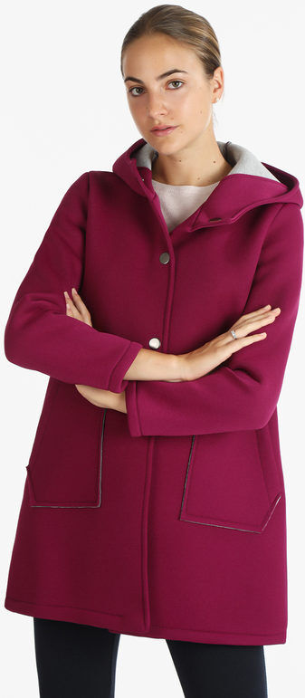 Only Cappotto donna con cappuccio Giacconi e Giubbotti donna Viola taglia M