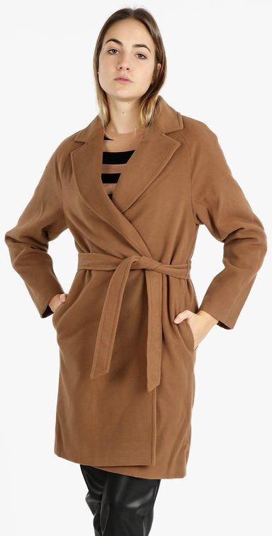 Flight Finery Cappotto lungo da donna misto lana Cappotto Classico donna Beige taglia XL