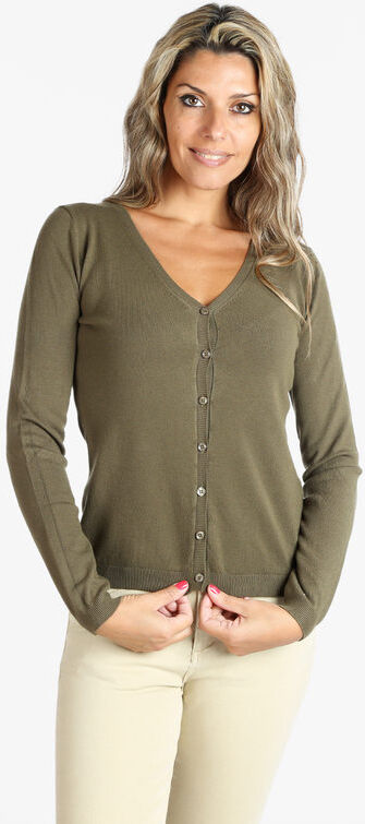 Louise Orop Cardigan da donna con bottoni Cardigan donna Verde taglia M/L