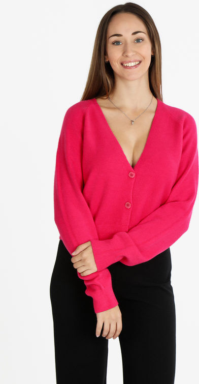 lois & pepe Cardigan da donna corto Cardigan donna Fucsia taglia M/L