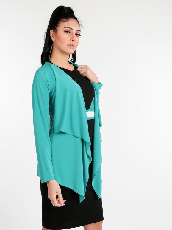 Kisha Cardigan donna manica lunga Cardigan donna Blu taglia S