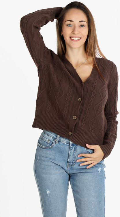 lois & pepe Cardigan donna oversize Cardigan donna Marrone taglia M/L