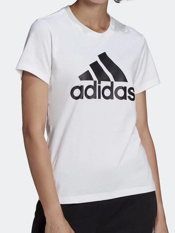Adidas Essentials Logo T-shirt donna T-Shirt e Top donna Bianco taglia L