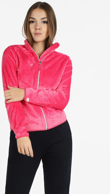 The People Rep Felpa donna pelosa full zip Felpe donna Fucsia taglia L