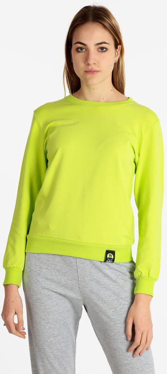 Dekuba Felpa leggera donna girocollo Felpe donna Verde taglia XL