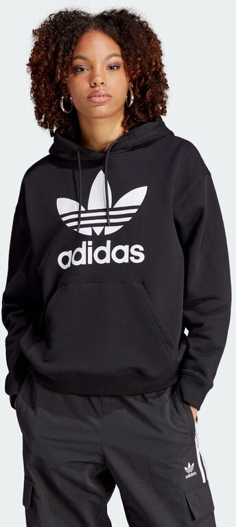 Adidas FM3307 TRF HOODIE Felpa con cappuccio oversize Felpe donna Nero taglia 44