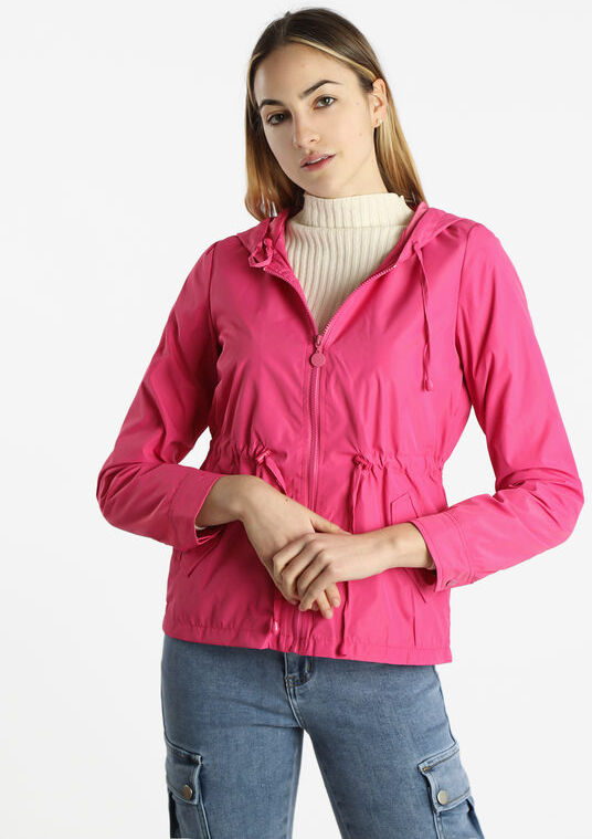 Solada Giacca a vento da donna con cappuccio Giacche Leggere donna Fucsia taglia L