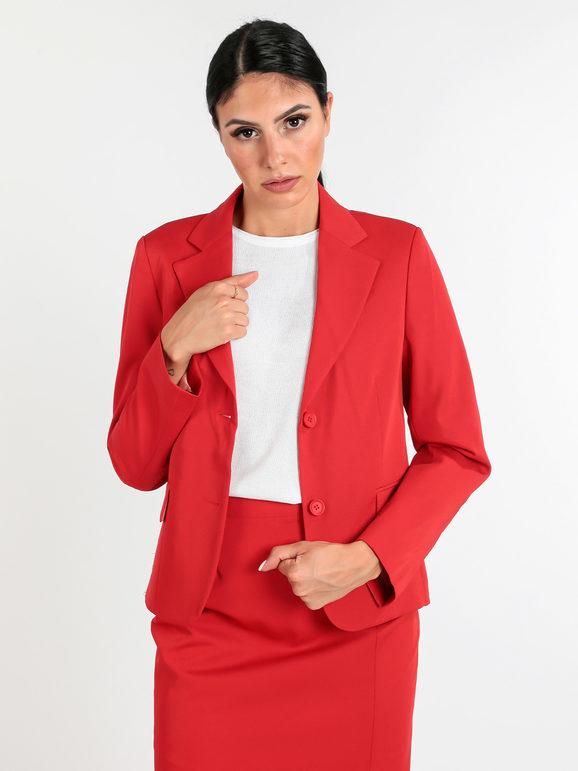 Radaus Giacca classica donna Blazer donna Rosso taglia 50