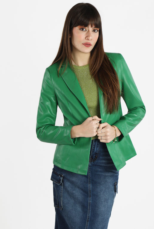 Solada Giacca da donna in ecopelle Giacche Ecopelle donna Verde taglia XL