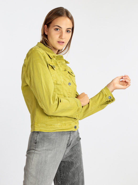 Denim Giacca donna in jeans Giacche Jeans donna Verde taglia XL