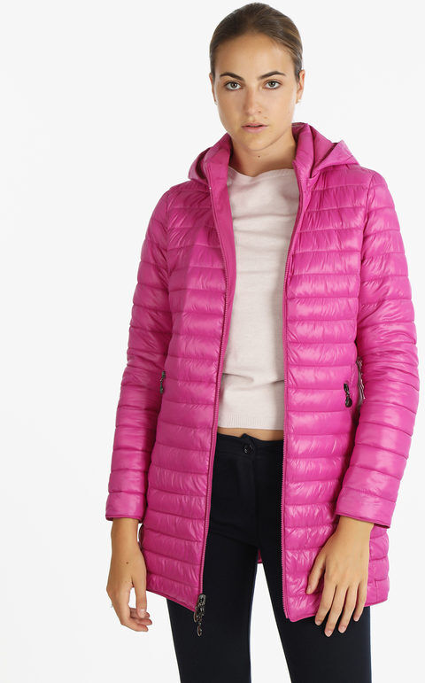 Solada Giubbino donna reversibile con cappuccio Giacconi e Giubbotti donna Fucsia taglia L