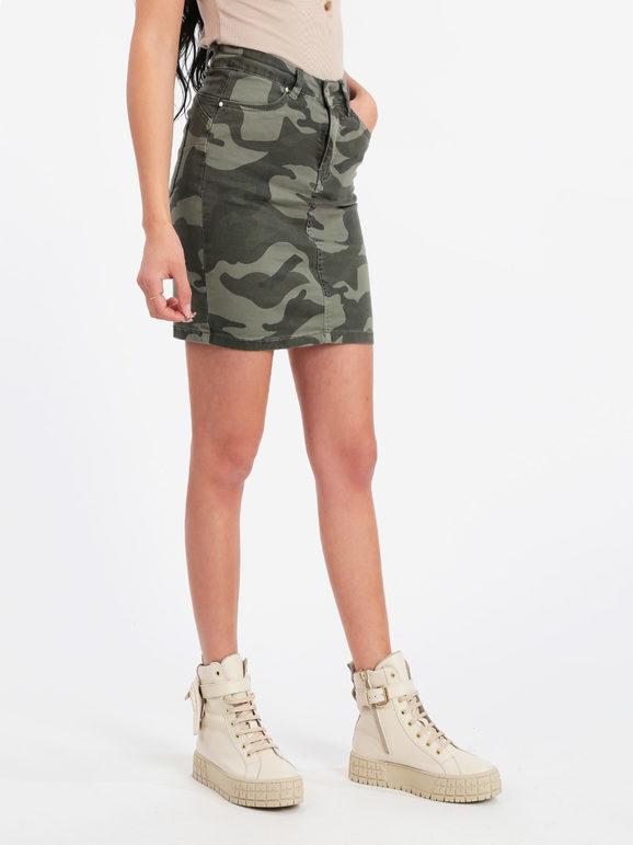 Solada Gonna militare Minigonne donna Verde taglia S