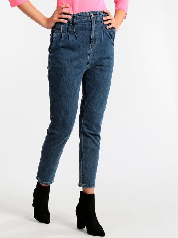 Ghiaccio&Limone ; Jeans baggy Jeans Boyfriend donna Jeans taglia L