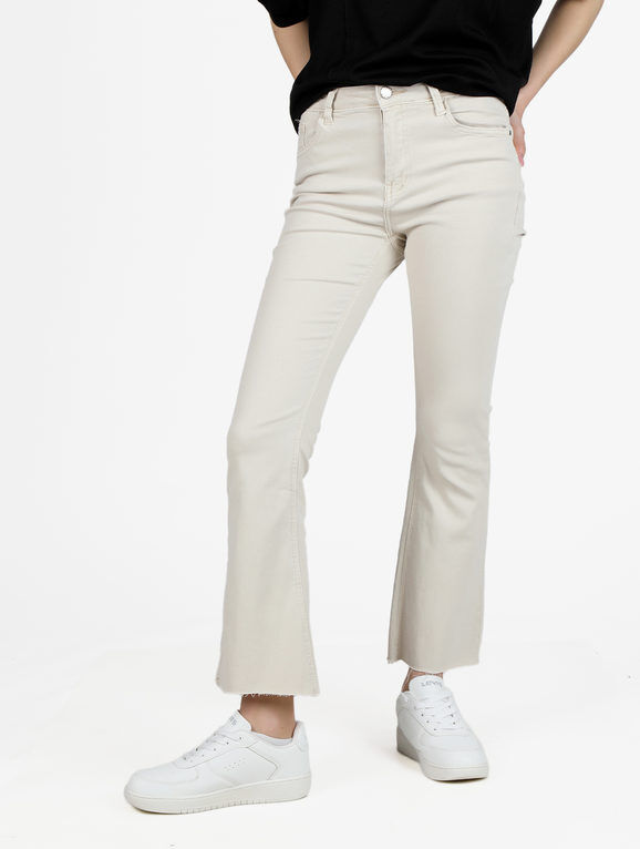 denim & jeans Jeans da donna a zampa Jeans Zampa donna Beige taglia 44