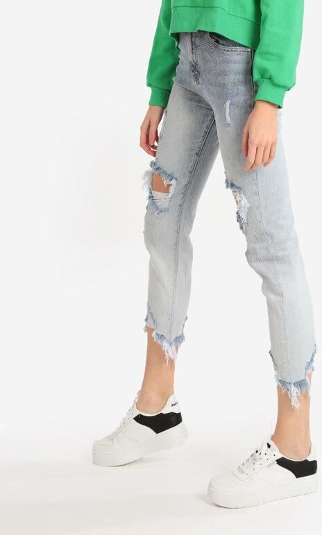 Only Jeans donna mom con strappi Jeans Boyfriend donna Jeans taglia XL