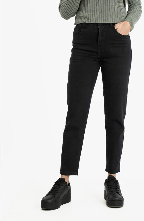 Ad'Oro Jeans donna mom fit nero Jeans Boyfriend donna Nero taglia M