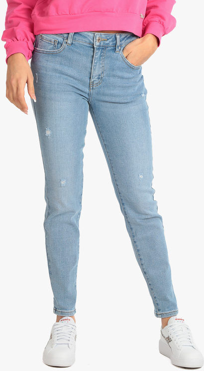 Miss Bonbon Jeans donna regular fit con strappi Jeans Regular fit donna Jeans taglia 50