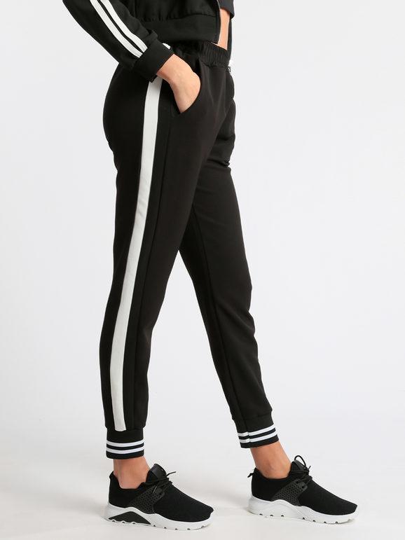 Bonito Joggers oversize neri Pantaloni Casual donna Nero taglia Unica