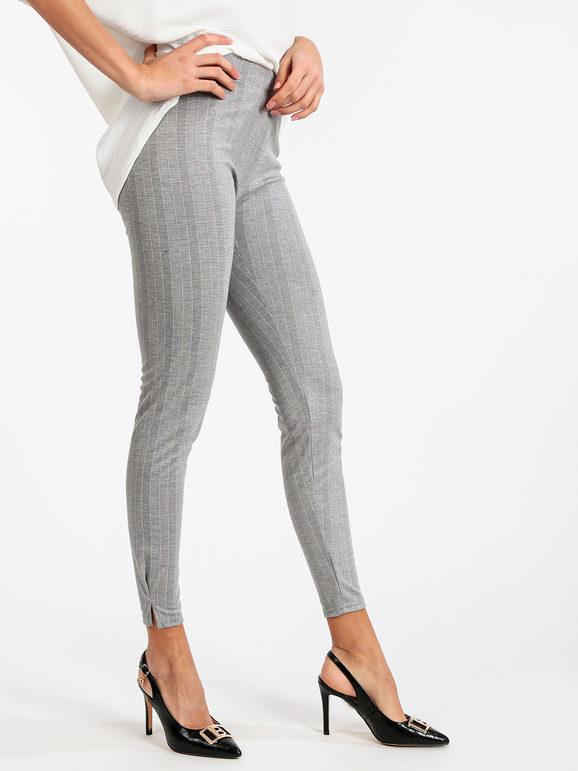 Gladys Leggings a fantasia Leggings donna Grigio taglia S/M