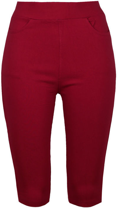 Solada Leggings a pinocchietto da donna Leggings donna Rosso taglia 46