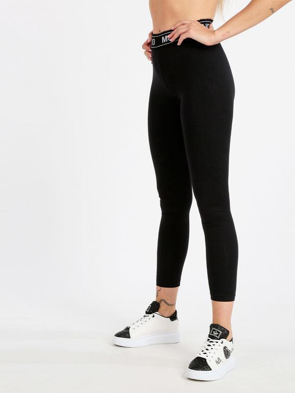 Monte Cervino Leggings donna in cotone Leggings donna Nero taglia XL