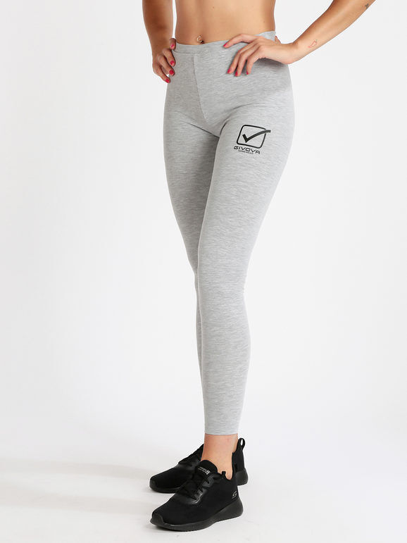 Givova Leggings donna in cotone Leggings donna Grigio taglia XL