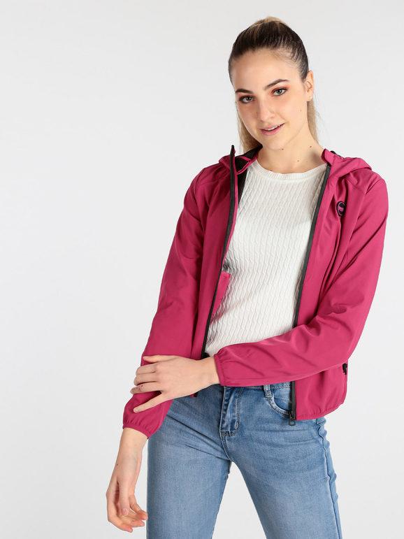 Lonsdale LODPE 215990 giubbino donna con zip e cappuccio Giacche Leggere donna Fucsia taglia M